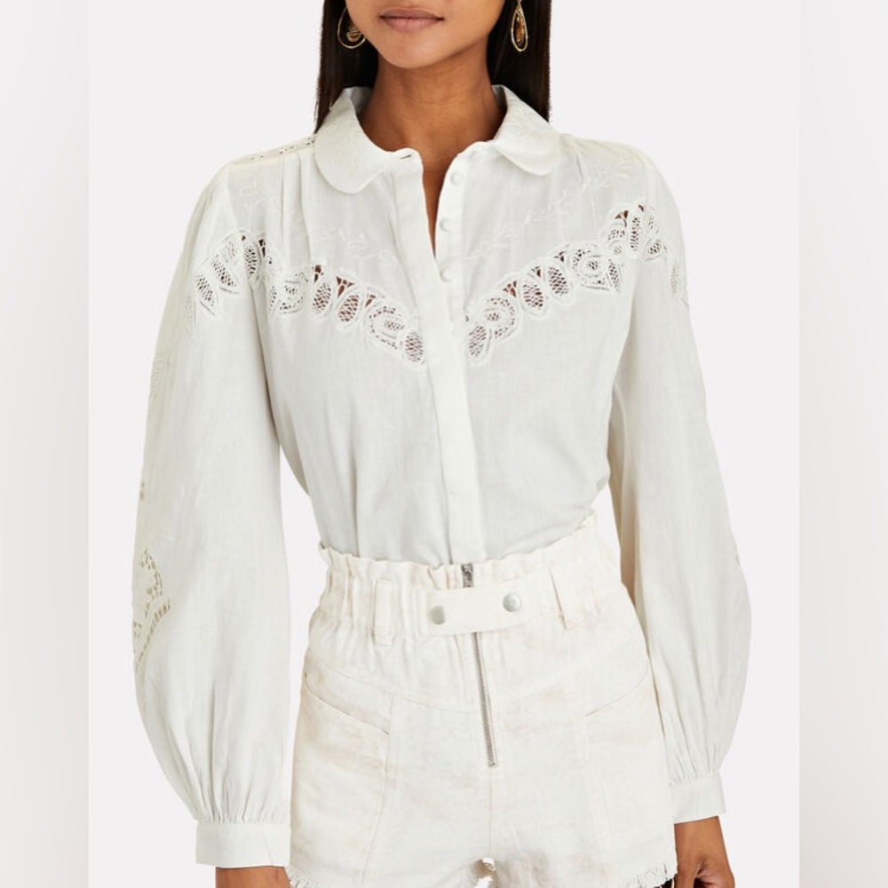 Loveshackfancy Sansom Floral Cotton Top